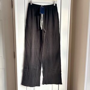 NWT Brandy Melville Black Anastasia Waffle Sweatpants